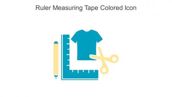 Ruler Measuring Tape Colored Icon In Powerpoint Pptx Png And Editable Eps Format