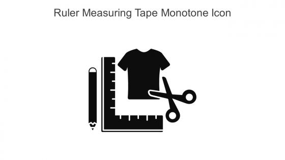 Ruler Measuring Tape Monotone Icon In Powerpoint Pptx Png And Editable Eps Format