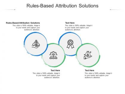 Rules based attribution solutions ppt powerpoint topics cpb