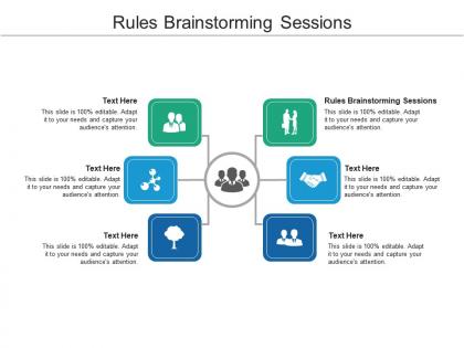 Rules brainstorming sessions ppt powerpoint presentation infographics slides cpb