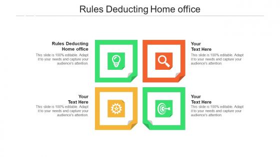 Rules deducting home office ppt powerpoint presentation pictures guide cpb