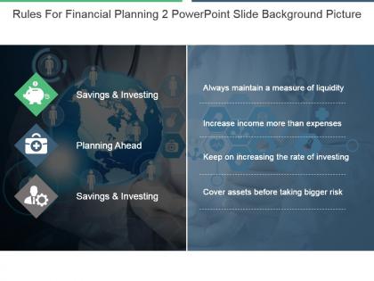 Rules for financial planning 2 powerpoint slide background picture