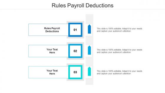 Rules payroll deductions ppt powerpoint presentation show background cpb