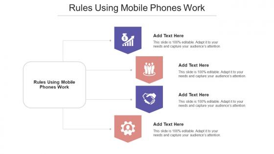Rules Using Mobile Phones Work Ppt Powerpoint Presentation Summary Cpb