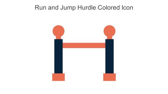 Run And Jump Hurdle Colored Icon In Powerpoint Pptx Png And Editable Eps Format