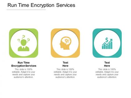 Run time encryption services ppt powerpoint presentation pictures slide portrait cpb