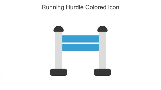 Running Hurdle Colored Icon In Powerpoint Pptx Png And Editable Eps Format