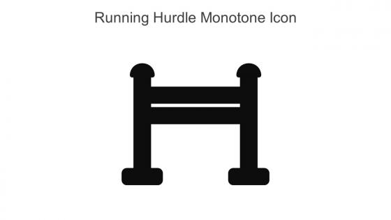 Running Hurdle Monotone Icon In Powerpoint Pptx Png And Editable Eps Format