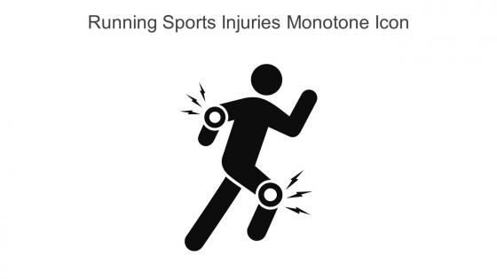 Running Sports Injuries Monotone Icon In Powerpoint Pptx Png And Editable Eps Format