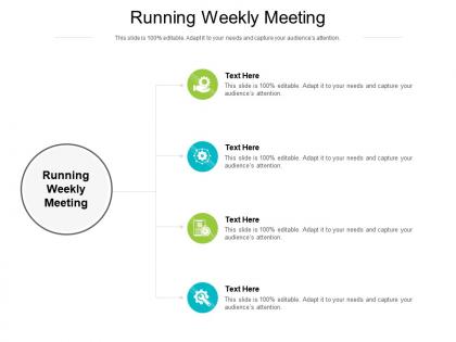 Running weekly meeting ppt powerpoint presentation templates cpb