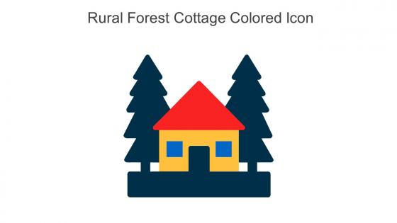 Rural Forest Cottage Colored Icon In Powerpoint Pptx Png And Editable Eps Format
