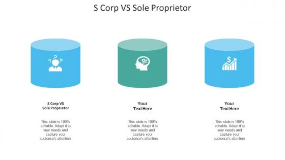 S corp vs sole proprietor ppt powerpoint presentation pictures outline cpb