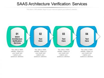 Saas architecture verification services ppt powerpoint presentation file model cpb