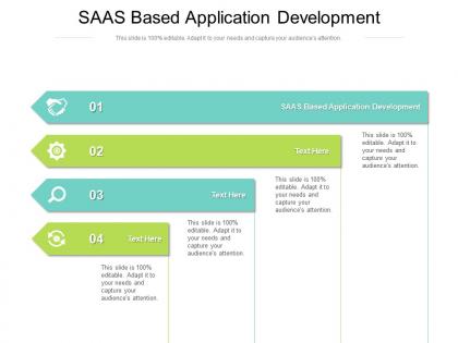 Saas based application development ppt powerpoint presentation show portrait cpb
