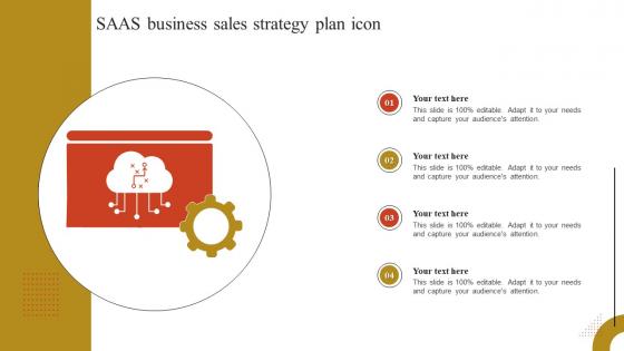 SAAS Business Sales Strategy Plan Icon