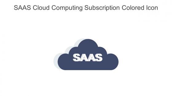 SAAS Cloud Computing Subscription Colored Icon In Powerpoint Pptx Png And Editable Eps Format