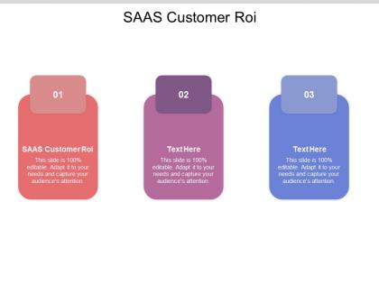 Saas customer roi ppt powerpoint presentation outline infographic template cpb