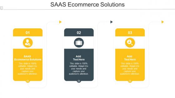 SAAS Ecommerce Solutions Ppt Powerpoint Presentation Pictures Background Images Cpb
