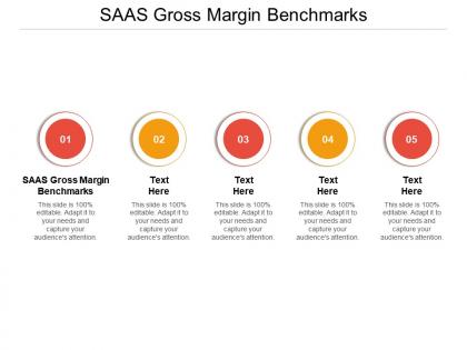 Saas gross margin benchmarks ppt powerpoint presentation visual aids background images cpb