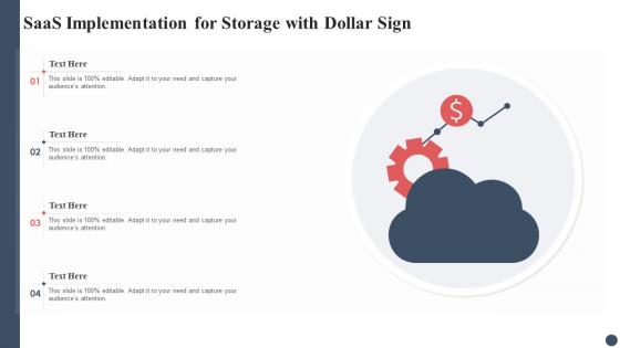 Saas Implementation For Storage With Dollar Sign