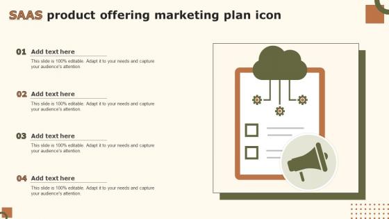 SAAS Product Offering Marketing Plan Icon