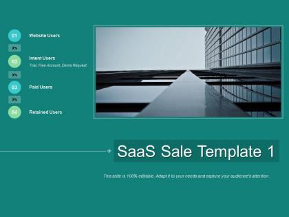 Saas sale intent users ppt powerpoint presentation infographics