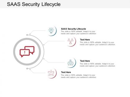 Saas security lifecycle ppt powerpoint presentation ideas layout cpb