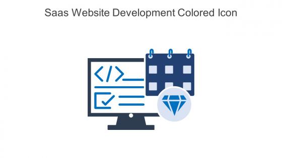 Saas Website Development Colored Icon In Powerpoint Pptx Png And Editable Eps Format