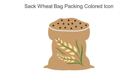Sack Wheat Bag Packing Colored Icon In Powerpoint Pptx Png And Editable Eps Format