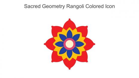 Sacred Geometry Rangoli Colored Icon In Powerpoint Pptx Png And Editable Eps Format