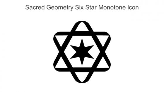 Sacred Geometry Six Star Monotone Icon In Powerpoint Pptx Png And Editable Eps Format