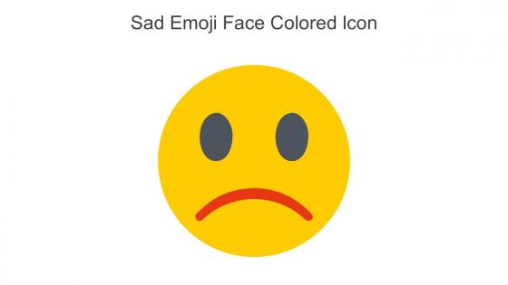 Sad Emoji Face Colored Icon In Powerpoint Pptx Png And Editable Eps Format