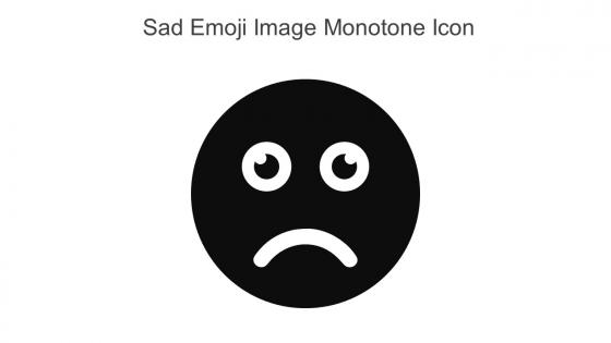 Sad Emoji Image Monotone Icon In Powerpoint Pptx Png And Editable Eps Format