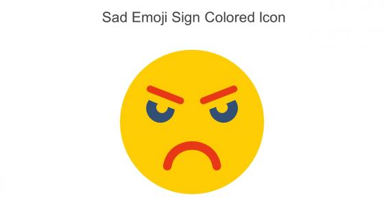 Sad Emoji Sign Colored Icon In Powerpoint Pptx Png And Editable Eps Format