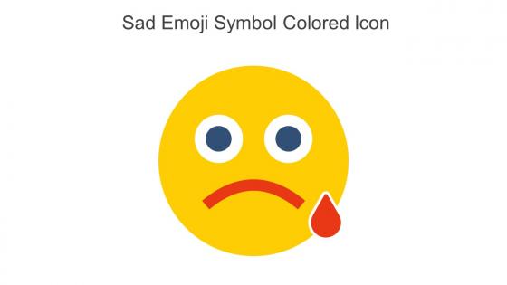 Sad Emoji Symbol Colored Icon In Powerpoint Pptx Png And Editable Eps Format