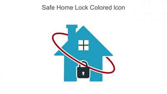 Safe Home Lock Colored Icon In Powerpoint Pptx Png And Editable Eps Format