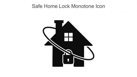 Safe Home Lock Monotone Icon In Powerpoint Pptx Png And Editable Eps Format