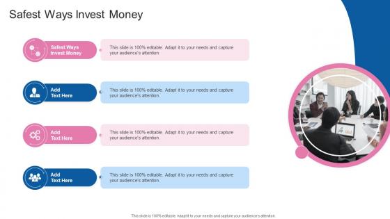 Safest Ways Invest Money In Powerpoint And Google Slides Cpb