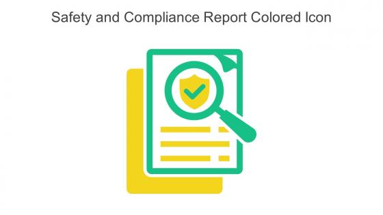 Safety And Compliance Report Colored Icon In Powerpoint Pptx Png And Editable Eps Format