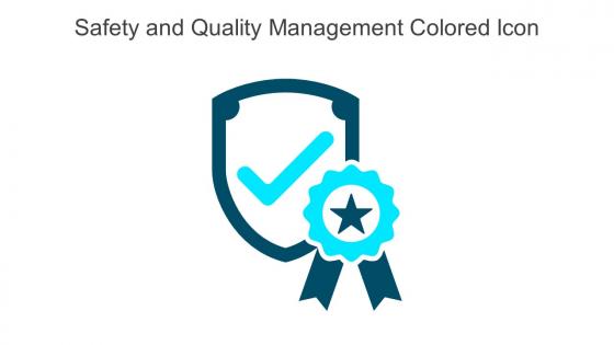 Safety And Quality Management Colored Icon In Powerpoint Pptx Png And Editable Eps Format