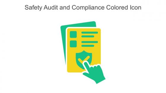 Safety Audit And Compliance Colored Icon In Powerpoint Pptx Png And Editable Eps Format