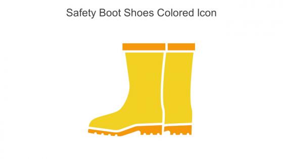 Safety Boot Shoes Colored Icon In Powerpoint Pptx Png And Editable Eps Format
