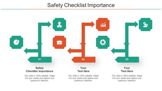 Safety Checklist Importance Ppt Powerpoint Presentation Infographics Cpb