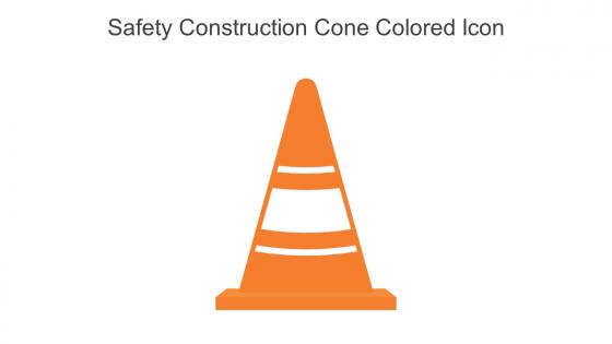Safety Construction Cone Colored Icon In Powerpoint Pptx Png And Editable Eps Format