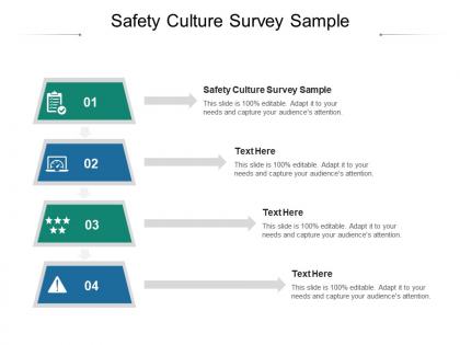 Safety culture survey sample ppt powerpoint presentation pictures visuals cpb