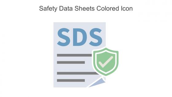 Safety Data Sheets Colored Icon In Powerpoint Pptx Png And Editable Eps Format