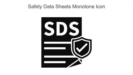 Safety Data Sheets Monotone Icon In Powerpoint Pptx Png And Editable Eps Format
