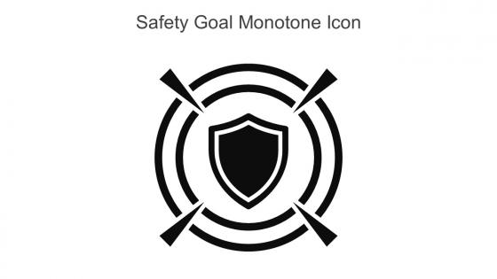 Safety Goal Monotone Icon In Powerpoint Pptx Png And Editable Eps Format