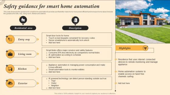 Safety Guidance For Smart Home Automation