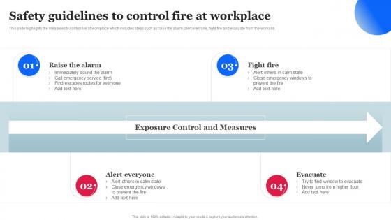 Safety Guidelines To Control Fire At Workplace Workplace Safety Management Hazard